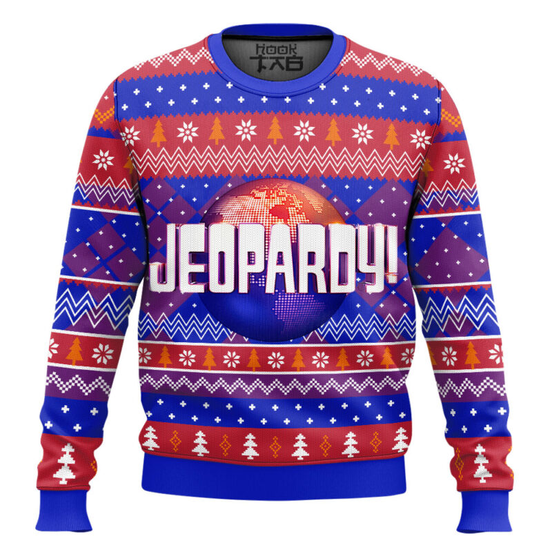 Hooktab Jeopardy! Ugly Christmas Sweater