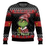Hooktab Jeppson's Malort Ho Ho Holy Sh!t I'm Drunk Ugly Christmas Sweater