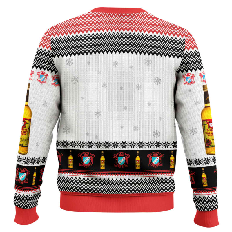 Hooktab Jeppson's Malort Liqueur Ugly Christmas Sweater Hooktab Jeppson's Malort Liqueur Ugly Christmas Sweater