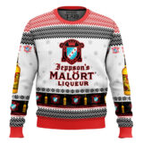 Hooktab Jeppson's Malort Liqueur Ugly Christmas Sweater