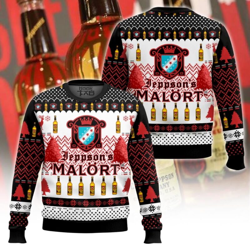Hooktab Jeppson's Malort Ugly Christmas Sweater Hooktab Jeppson's Malort Ugly Christmas Sweater