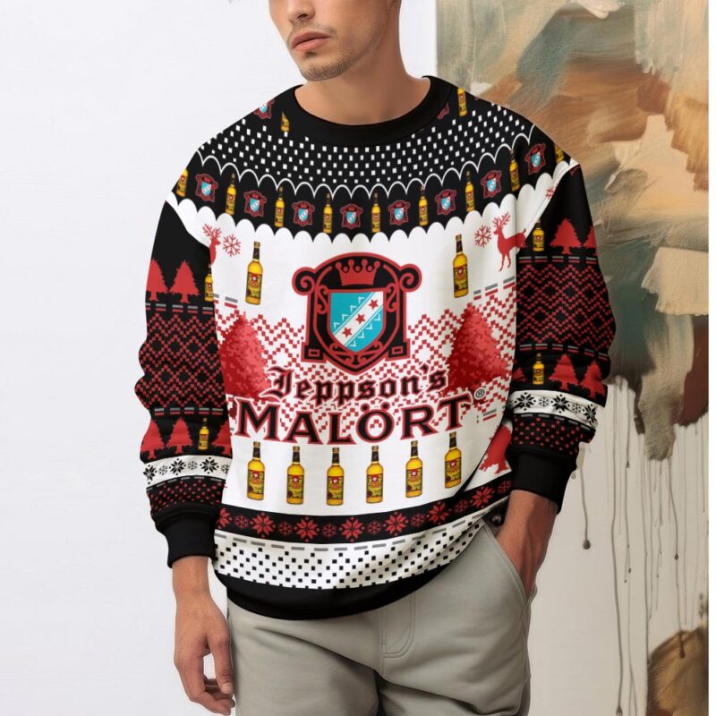 Hooktab Jeppson's Malort Ugly Christmas Sweater Hooktab Jeppson's Malort Ugly Christmas Sweater