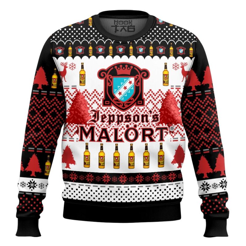 Hooktab Jeppson's Malort Ugly Christmas Sweater