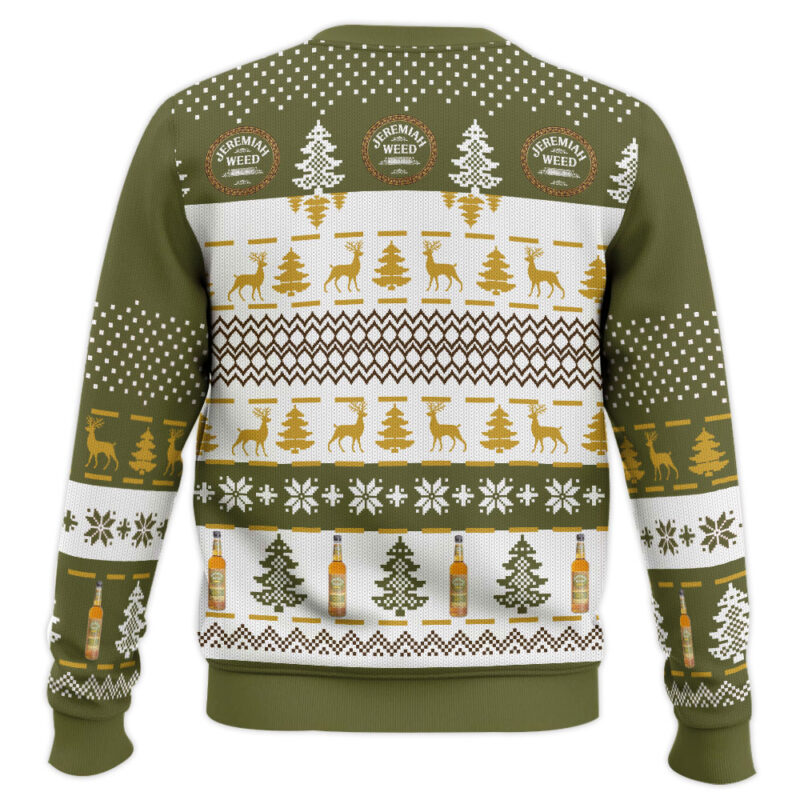 Hooktab Jeremiah Weed Bourbon Ugly Christmas Sweater Hooktab Jeremiah Weed Bourbon Ugly Christmas Sweater