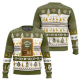 Hooktab Jeremiah Weed Bourbon Ugly Christmas Sweater