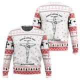 Hooktab Jesus Love You But I Don't Ugly Christmas Sweater