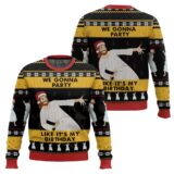 Hooktab Jesus We Gonna Party Like It's My Birthday Ugly Christmas Sweater
