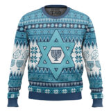 Hooktab Jewish Hanukkah Ugly Christmas Sweater