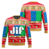 Hooktab Jif Ugly Christmas Sweater