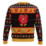 Hooktab Jim Beam American Bourbon Ugly Christmas Sweater