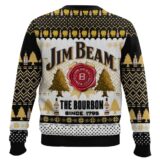 Hooktab Jim Beam The Bourbon Ugly Christmas Sweater