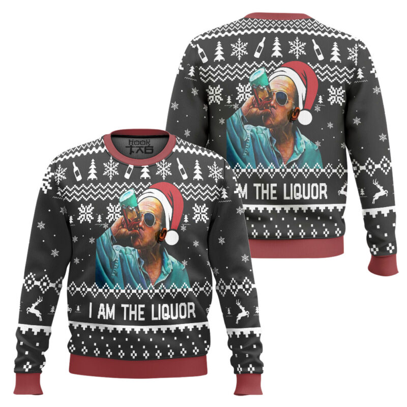 Hooktab Jim Lahey I Am The Liquor Ugly Christmas Sweater Hooktab Jim Lahey I Am The Liquor Ugly Christmas Sweater