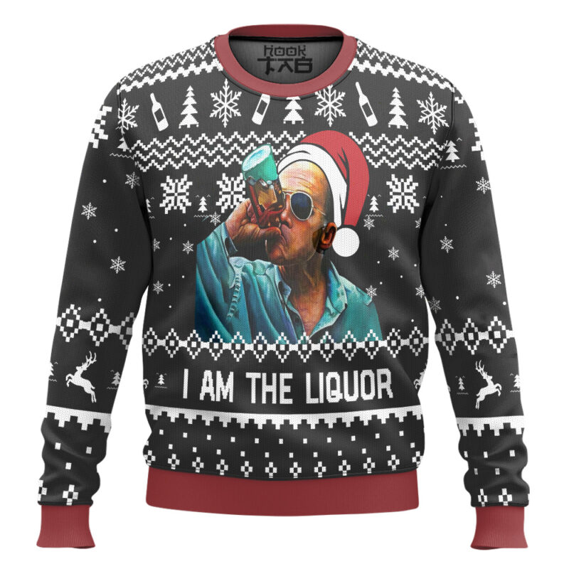 Hooktab Jim Lahey I Am The Liquor Ugly Christmas Sweater