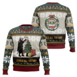 Hooktab Jingle All The Way Mandalorian Star Wars Ugly Christmas Sweater
