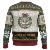 Hooktab Jingle All The Way Mandalorian Star Wars Ugly Christmas Sweater