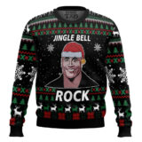 Hooktab Jingle Bell Rock Dwayne Johnson Ugly Christmas Sweater