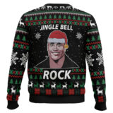Hooktab Jingle Bell Rock Dwayne Johnson Ugly Christmas Sweater