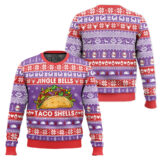 Hooktab Jingle Bells Taco Shells Ugly Christmas Sweater