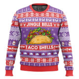 Hooktab Jingle Bells Taco Shells Ugly Christmas Sweater