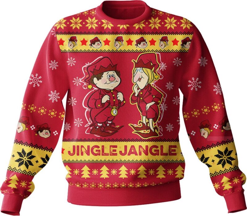 Hooktab Jingle Jangle The Year Without A Santa Claus Ugly Christmas Sweater Hooktab Jingle Jangle The Year Without A Santa Claus Ugly Christmas Sweater