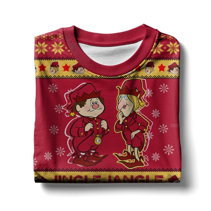 Hooktab Jingle Jangle The Year Without A Santa Claus Ugly Christmas Sweater Hooktab Jingle Jangle The Year Without A Santa Claus Ugly Christmas Sweater