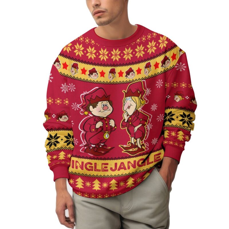 Hooktab Jingle Jangle The Year Without A Santa Claus Ugly Christmas Sweater Hooktab Jingle Jangle The Year Without A Santa Claus Ugly Christmas Sweater