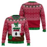 Hooktab Jingle Juice Beverage Ugly Christmas Sweater