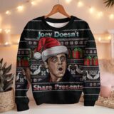 Hooktab Joey Doesn't Share Presents Friends Ugly Christmas Sweater