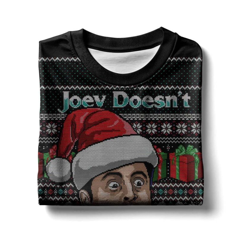 Hooktab Joey Doesn't Share Presents Friends Ugly Christmas Sweater Hooktab Joey Doesn't Share Presents Friends Ugly Christmas Sweater