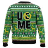 Hooktab John Cena Respect Earn It Never Give Up WWE Ugly Christmas Sweater