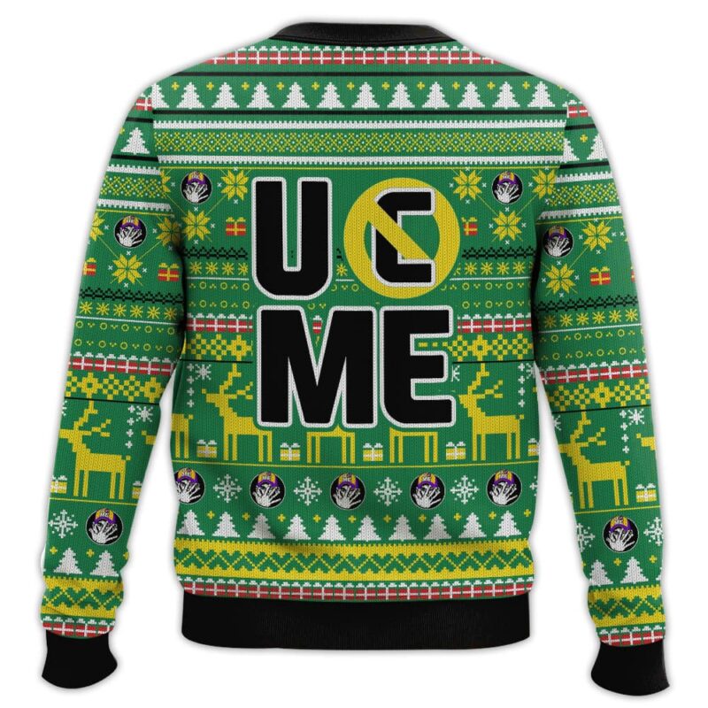 Hooktab John Cena Respect Earn It Never Give Up WWE Ugly Christmas Sweater Hooktab John Cena Respect Earn It Never Give Up WWE Ugly Christmas Sweater