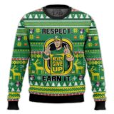 Hooktab John Cena Respect Earn It Never Give Up WWE Ugly Christmas Sweater