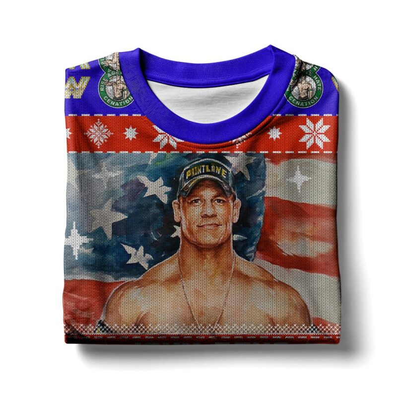 Hooktab John Cena WWE Ugly Christmas Sweater Hooktab John Cena WWE Ugly Christmas Sweater