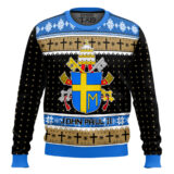 Hooktab John Paul II Coat Of Arms Ugly Christmas Sweater