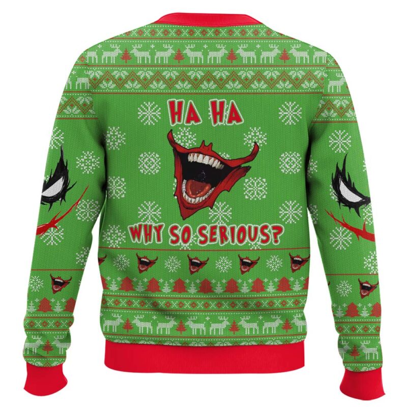 Hooktab Joker Happy Christmas Ugly Christmas Sweater Hooktab Joker Happy Christmas Ugly Christmas Sweater