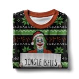 Hooktab Joker Jingle Bells Batman Smells Ugly Christmas Sweater