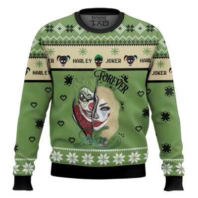 Hooktab Joker X Harley Quinn Ugly Christmas Sweater
