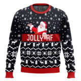 Hooktab Jolly AF Santa Claus Ugly Christmas Sweater