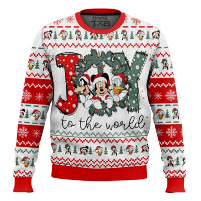Hooktab Joy To The World Ugly Christmas Sweater