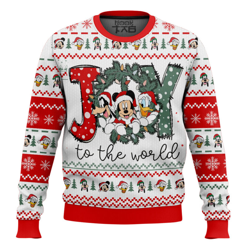 Hooktab Joy To The World Ugly Christmas Sweater