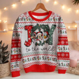 Hooktab Joy To The World Ugly Christmas Sweater