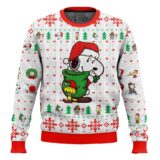 Hooktab Joyful Moment The Charlie Brown and Snoopy Show Ugly Christmas Sweater
