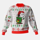 Hooktab Joyful Moment The Charlie Brown and Snoopy Show Ugly Christmas Sweater