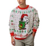 Hooktab Joyful Moment The Charlie Brown and Snoopy Show Ugly Christmas Sweater