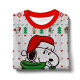 Hooktab Joyful Moment The Charlie Brown and Snoopy Show Ugly Christmas Sweater