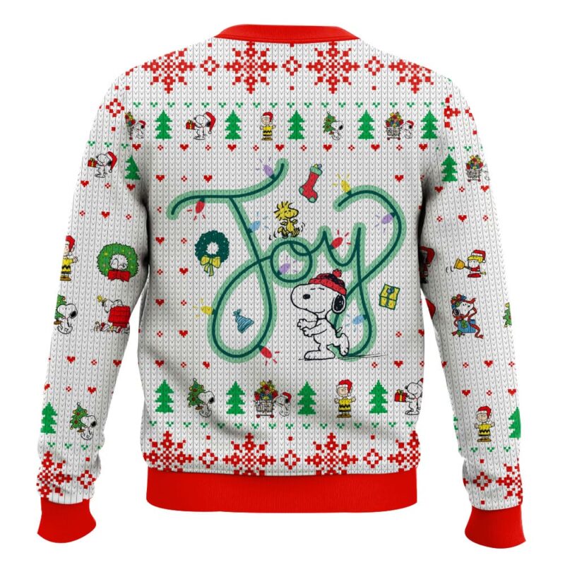 Hooktab Joyful Moment The Charlie Brown and Snoopy Show Ugly Christmas Sweater Hooktab Joyful Moment The Charlie Brown and Snoopy Show Ugly Christmas Sweater