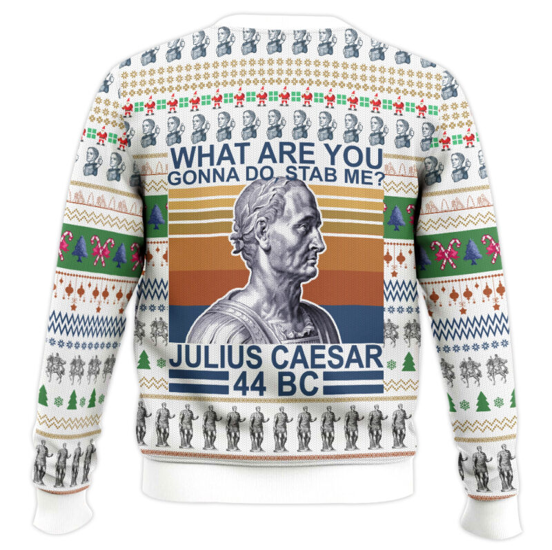 Hooktab Julius Caesar Ugly Christmas Sweater Hooktab Julius Caesar Ugly Christmas Sweater