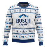 Hooktab Just Busch Light Ugly Christmas Sweater