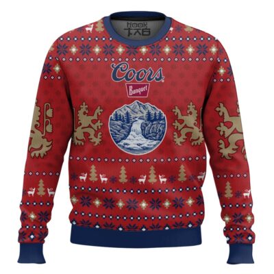 Hooktab Just Coors Banquet Ugly Christmas Sweater