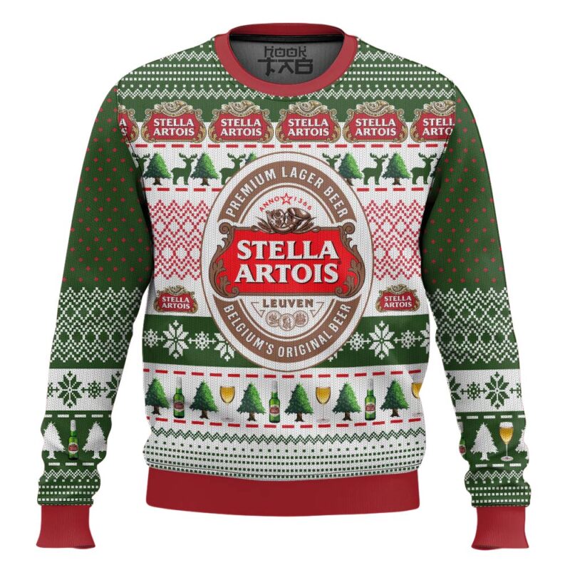 Hooktab Just Stella Artois Ugly Christmas Sweater
